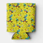 ダフォジル春花柄 缶クーラー (正面)