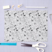 ダフォジル春花柄 薄葉紙 (クラフト)