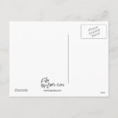 ダフォジル絵葉書の復活祭キャット シーズンポストカード (裏面)