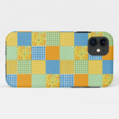 ダフォジル、ギンガムとポルカフェイクパッチワーク Case-Mate iPhoneケース (裏面(横))