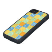 ダフォジル、ギンガムとポルカフェイクパッチワーク Case-Mate iPhoneケース (下部)