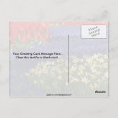 ダフォジル、ヒヤシンス、チューリップ ポストカード (裏面)