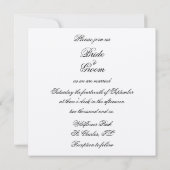 ダフォディルとパール結婚式招待状 招待状 (裏面)