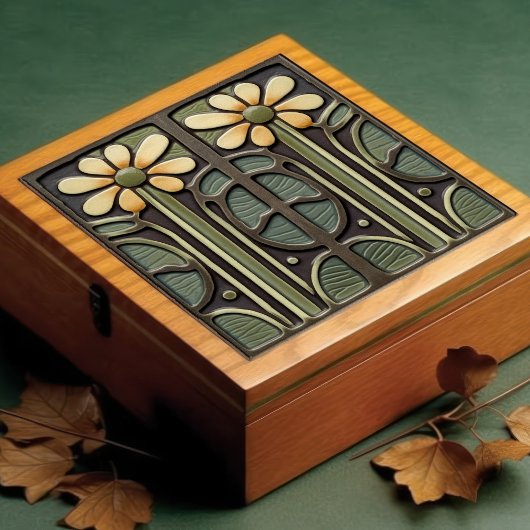 ダフォディルアールデコフローラウォールデコールアールヌーボー タイル