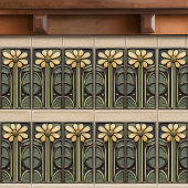 ダフォディルアールデコフローラウォールデコールアールヌーボー タイル