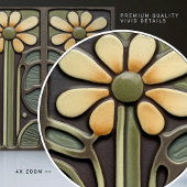 ダフォディルアールデコフローラウォールデコールアールヌーボー タイル