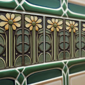 ダフォディルアールデコフローラウォールデコールアールヌーボー タイル