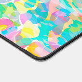 ダフォディルイエローパステル抽象芸術 デスクマット (コーナー)