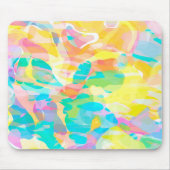 ダフォディルイエローパステル抽象芸術 マウスパッド (正面)