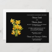 ダフォディルイエロー結婚フローラ 招待状 (正面/裏面)