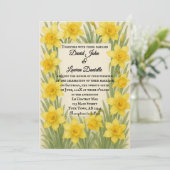 ダフォディルキスフォト結婚式招待状 招待状 (スタンド正面)