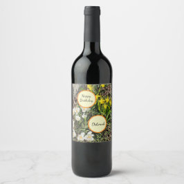 ダフォディルス&クロカス誕生日 ワインラベル