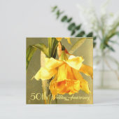 ダフォディルズゴールデン結婚式招待状 招待状 (スタンド正面)