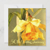 ダフォディルズゴールデン結婚式招待状 招待状 (正面)