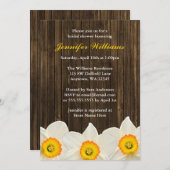 ダフォディルバーンウッドブライダルシャワー 招待状 (正面/裏面)