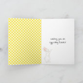 ダフォディルフィールドのイースターバニー シーズンカード (内部)