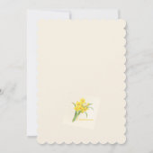 ダフォディルブーケブライダルシャワー 招待状 (裏面)