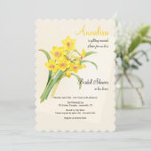 ダフォディルブーケブライダルシャワー 招待状 (スタンド正面)