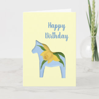 ダフォディルホース誕生日カード カード