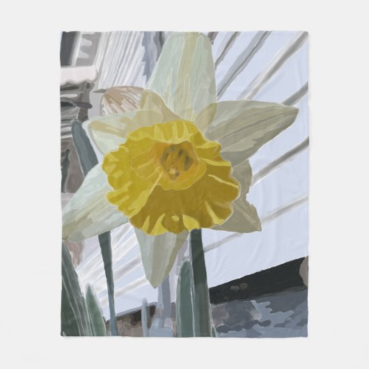 ダフォディルミディアムシェルパブランケット フリースブランケット (正面)