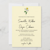 ダフォディルミニマル結婚式招待状 招待状 (正面)