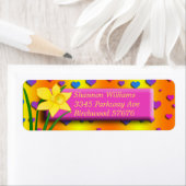 ダフォディル差出人住所ラベル ラベル (インサイチュ)