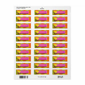 ダフォディル差出人住所ラベル ラベル (フルシート)