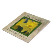 ダフォディル引用文春花 タイル (側面)