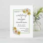 ダフォディル結婚式招待状 招待状 (スタンド正面)