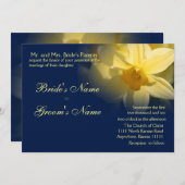 ダフォド結婚ルフローラ海軍 招待状 (正面/裏面)