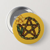 ダフォ賛美ディル星形五角形オスタラアート 缶バッジ (正面&裏面)