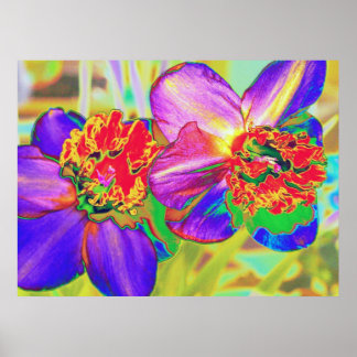 ダフカラフルオディルプリント ポスター