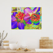 ダフカラフルオディルプリント ポスター (キッチン)