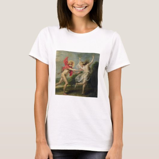 ダフネとアポロ(油) Tシャツ (正面)