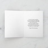 ダフパーソナライズされたィル70結婚周年記念 カード (内部)