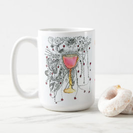 ダフヨミチームYalta Fireworks in Goblet Art コーヒーマグカップ