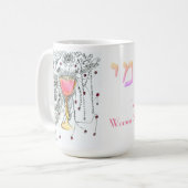 ダフヨミチームYalta Fireworks in Goblet Art コーヒーマグカップ (正面左)