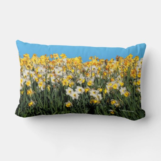 ダフ素晴らしオディルの花の2トーンのメドレー ランバークッション (裏面)