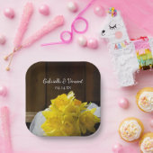 ダフ素朴フォジルとバーンウッドカントリー結婚式 ペーパープレート (パーティー)