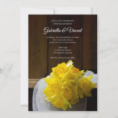 ダフ素朴フォジル春婚約バーンパーティー 招待状 (正面)