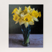 ダフ鮮やかィル静止寿命水色 ジグソーパズル (縦)