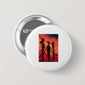 ダブおもしろいビングサイレンヘッドヴィンテージミームc 缶バッジ (正面&裏面)