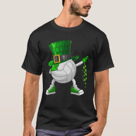 ダブおもしろいビングシャムロックバレーボールセントパトリックの日 Tシャツ