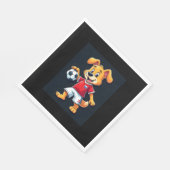 ダブおもしろいビングドッグロシアサッカージャージロシアのーHoge スタンダードランチョンナプキン (角)