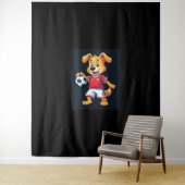 ダブおもしろいビングドッグロシアサッカージャージロシアのーHoge タペストリー (インサイチュ)