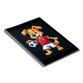 ダブおもしろいビングドッグロシアサッカージャージロシアのーHoge ノートブック (右側)