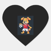 ダブおもしろいビングドッグロシアサッカージャージロシアのーHoge ハートシール (正面)