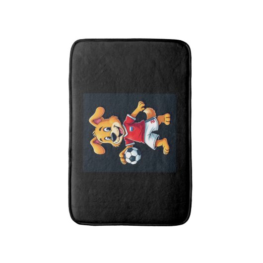 ダブおもしろいビングドッグロシアサッカージャージロシアのーHoge バスマット (正面縦)
