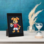 ダブおもしろいビングドッグロシアサッカージャージロシアのーHoge フォトプラーク (側面)