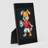 ダブおもしろいビングドッグロシアサッカージャージロシアのーHoge フォトプラーク (側面)